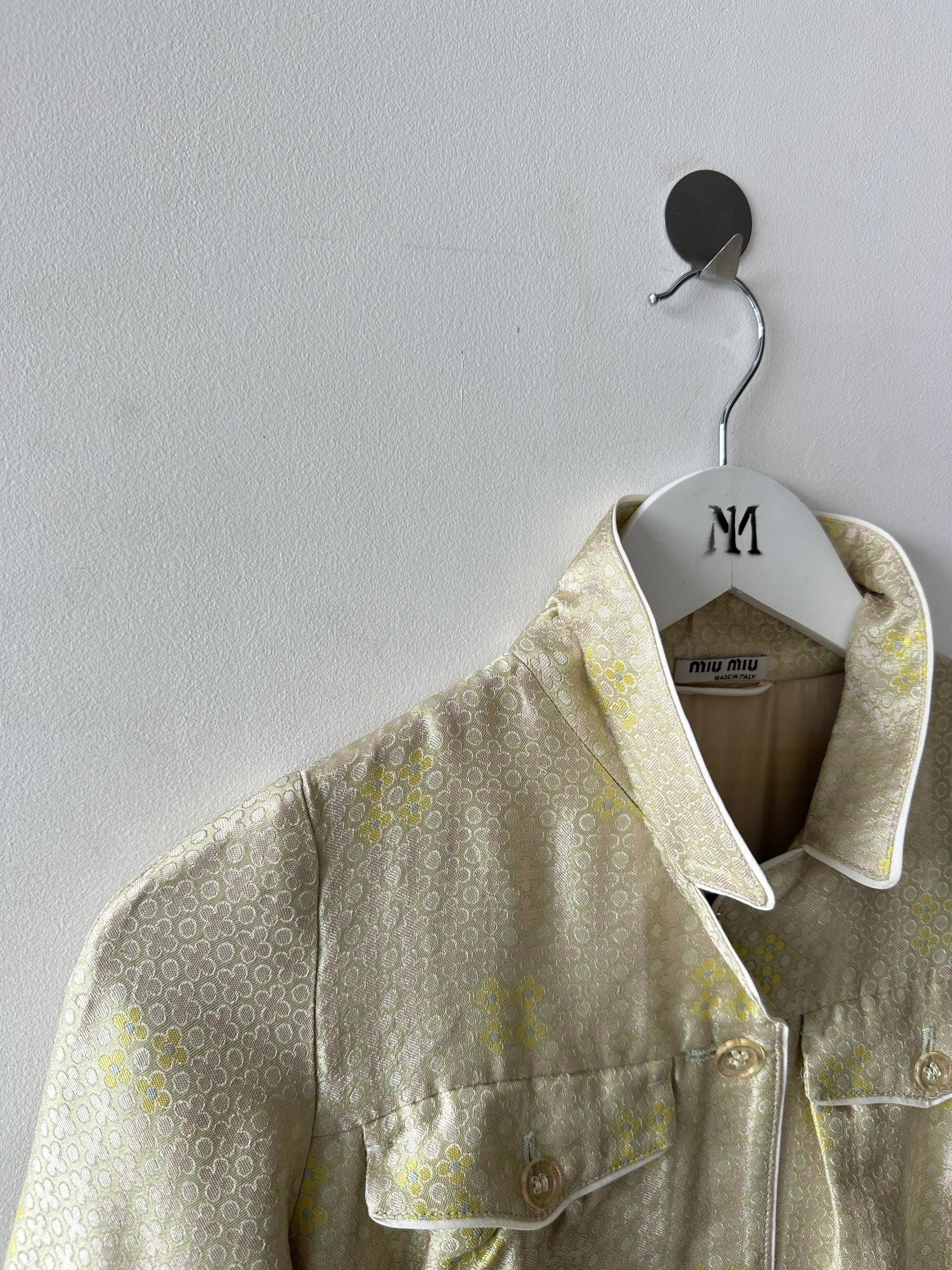 MIU MIU - RESORT 2008 FLORAL JACQUARD JACKET