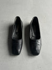 ISSEY MIYAKE - 1980s SCULPTURAL SQUARE TOE LOAFERS