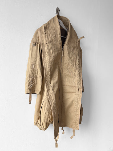 MARITHÉ + FRANÇOIS GIRBAUD - F/W 2008 RUCHED FRONT ADJUSTABLE WOOL JACKET