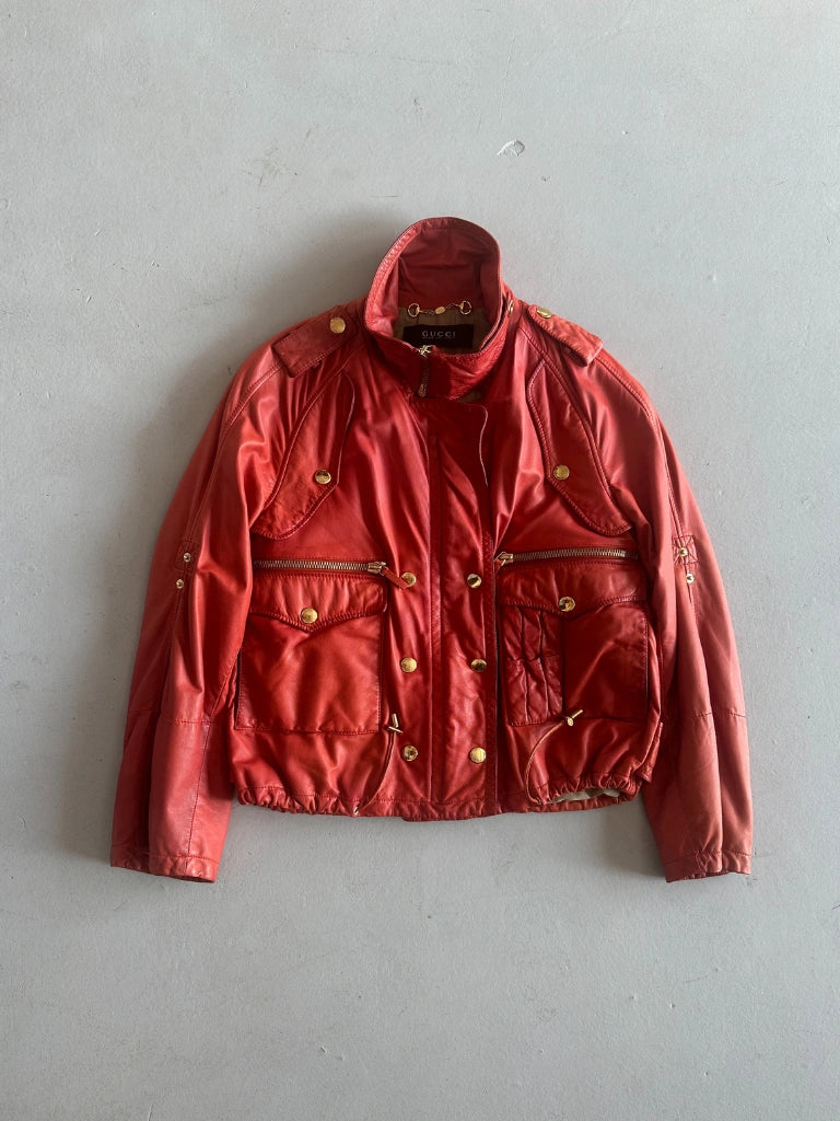 GUCCI BY FRIDA GIANNINI S/S 2011-2012 GOAT LEATHER JACKET