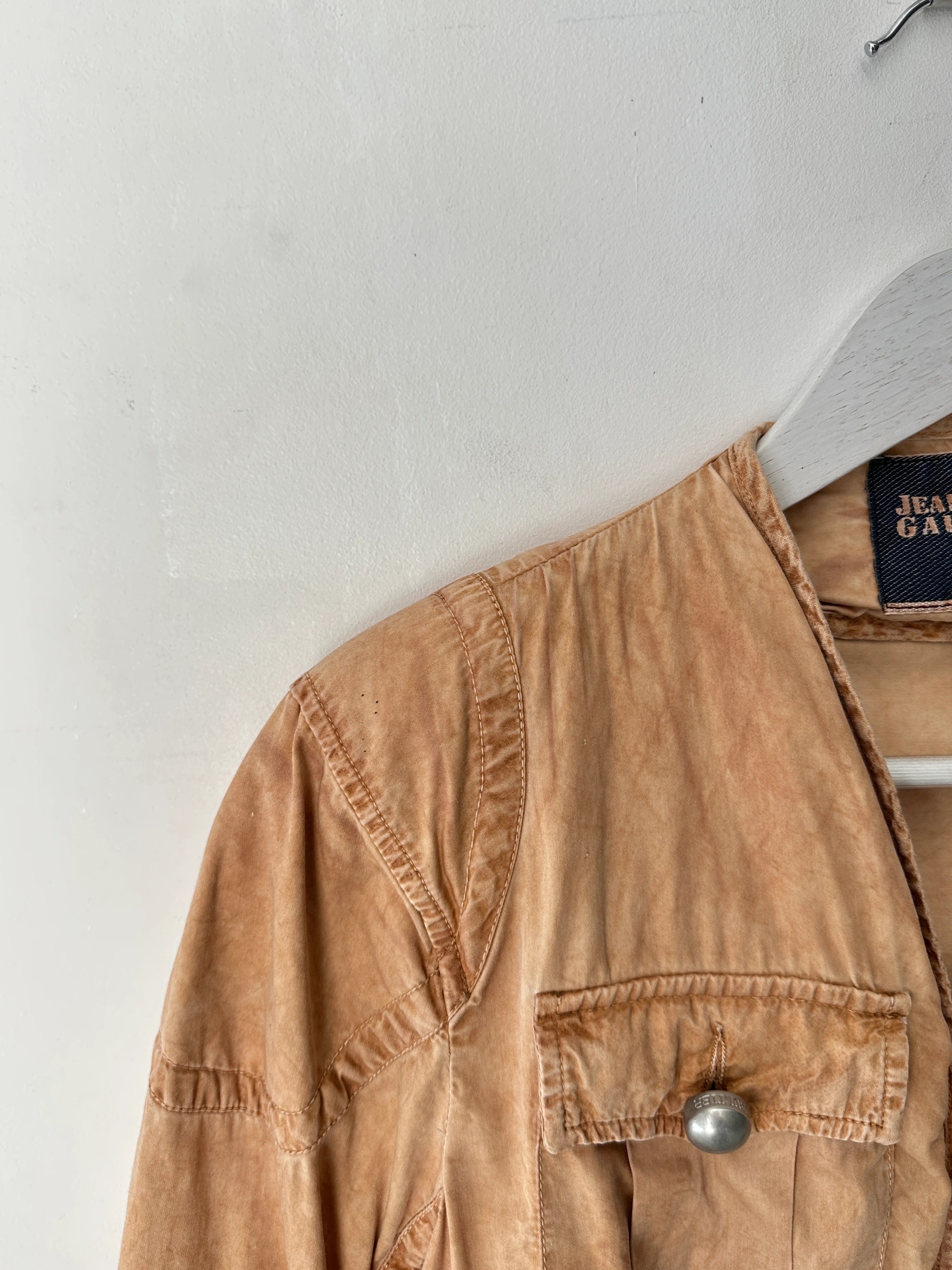 JEAN PAUL GAULTIER - early 2000s CROP FIT DYED JACKET
