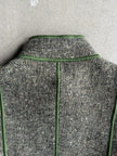 MOSCHINO - 2000s TWEED JACKET WITH BOLD STITCHING