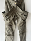 GAETANO NAVARRA - S/S 2004 2 IN 1 TROUSERS SHORTS WITH ZIP DETAILS