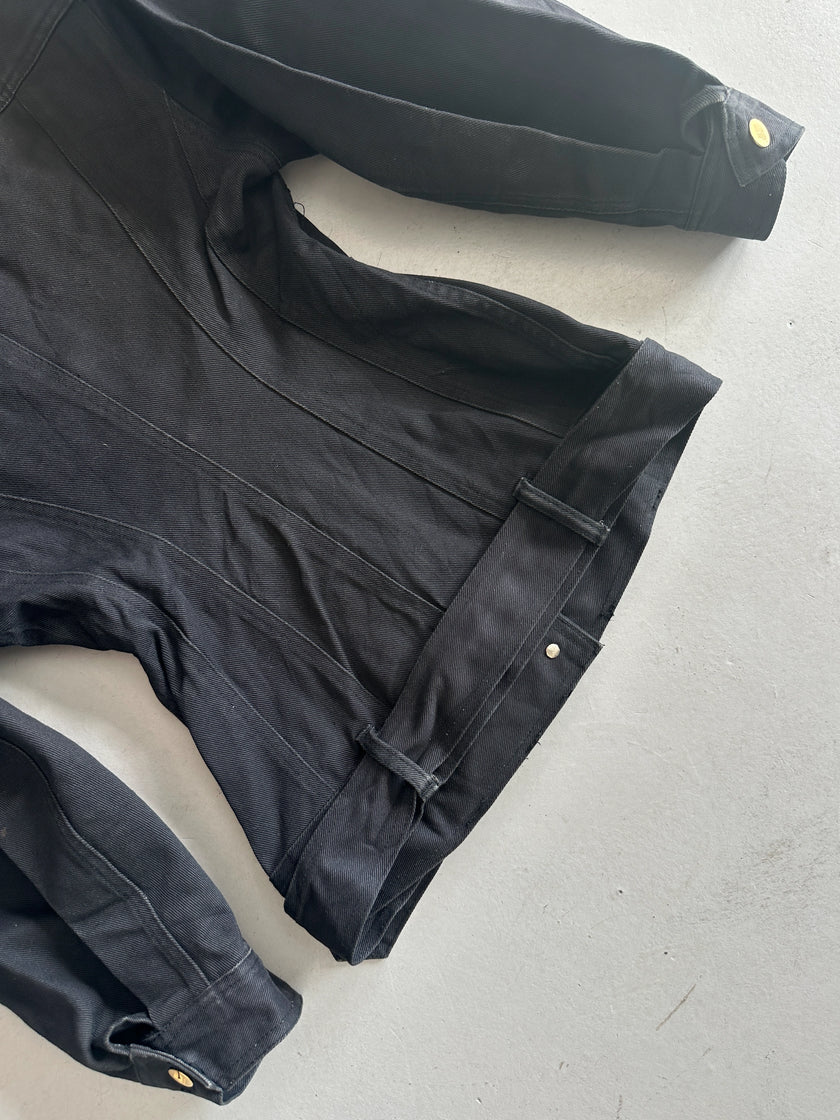 JEAN PAUL GAULTIER - S/S 1988  BLACK DENIM CORSET JACKET