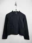 ISSEY MIYAKE PLANTATION - 1990s FROG CLOSURE TEXTURED JACKET