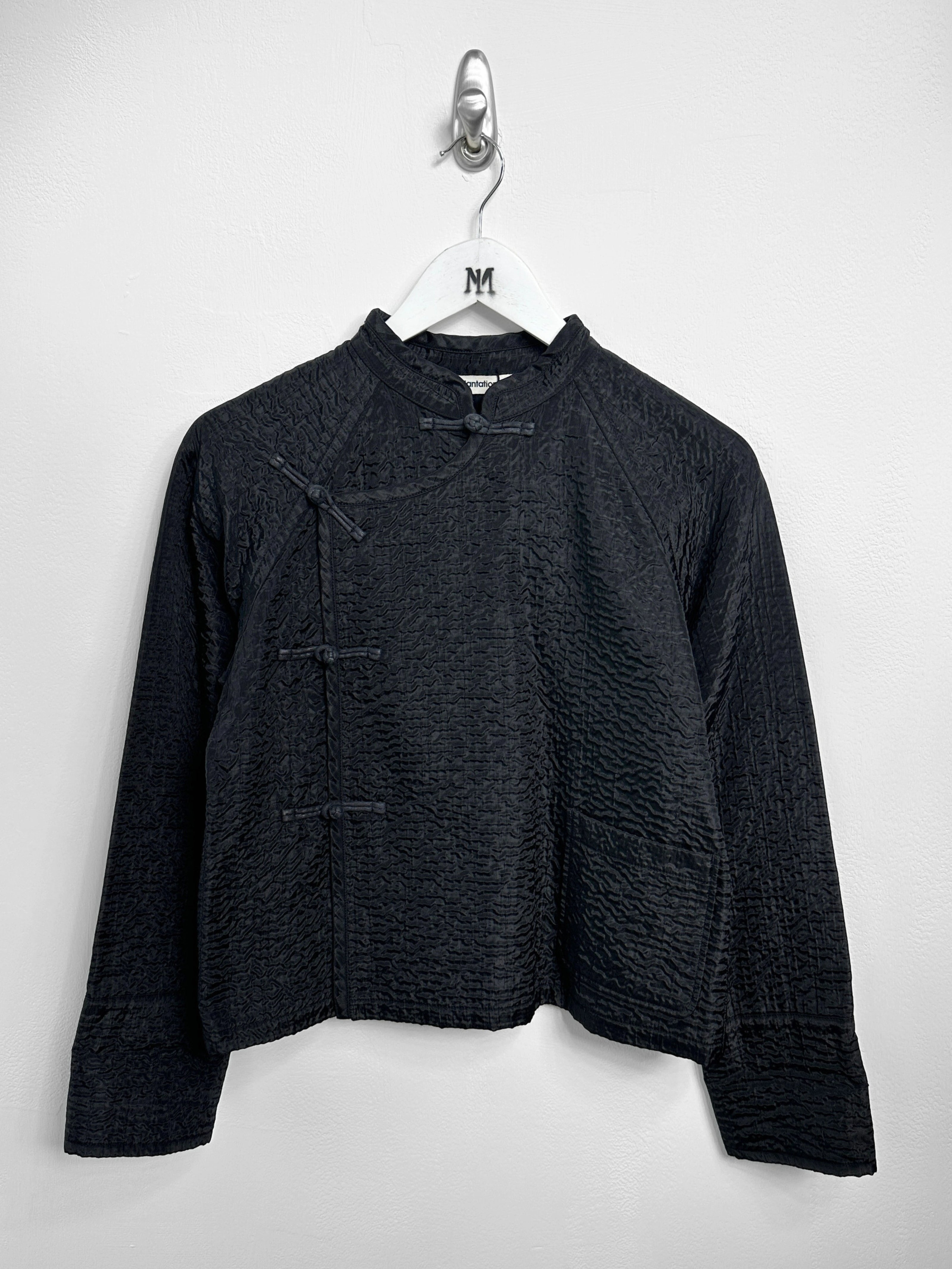 ISSEY MIYAKE PLANTATION - 1990s FROG CLOSURE TEXTURED JACKET