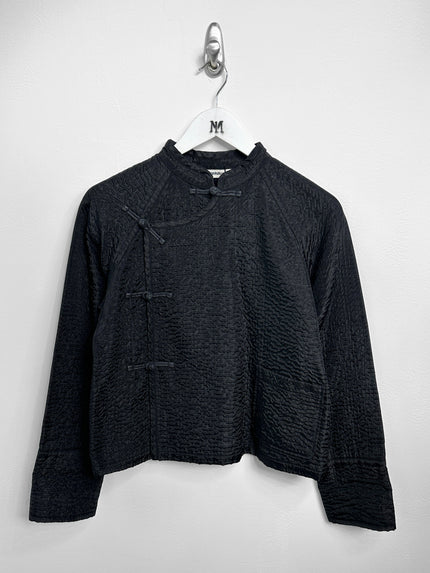 ISSEY MIYAKE PLANTATION - 1990s FROG CLOSURE TEXTURED JACKET