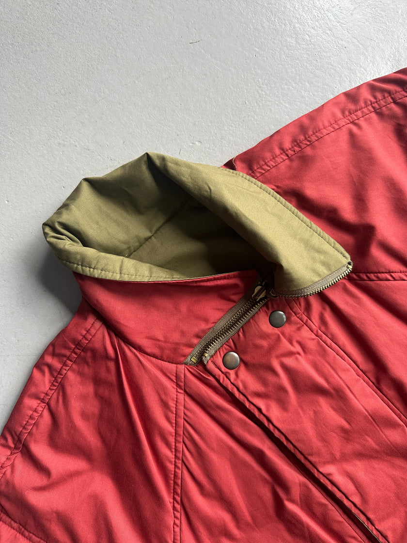 YVES SAINT LAURENT - 1980s 2 IN 1 REVERSIBLE BOMBER JACKET WITH ZIP AT COLLAR