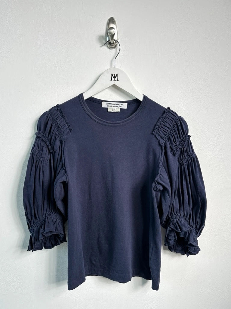 COMME DES GARÇONS - S/S 2008 RUCHED PUFF SLEEVE TOP