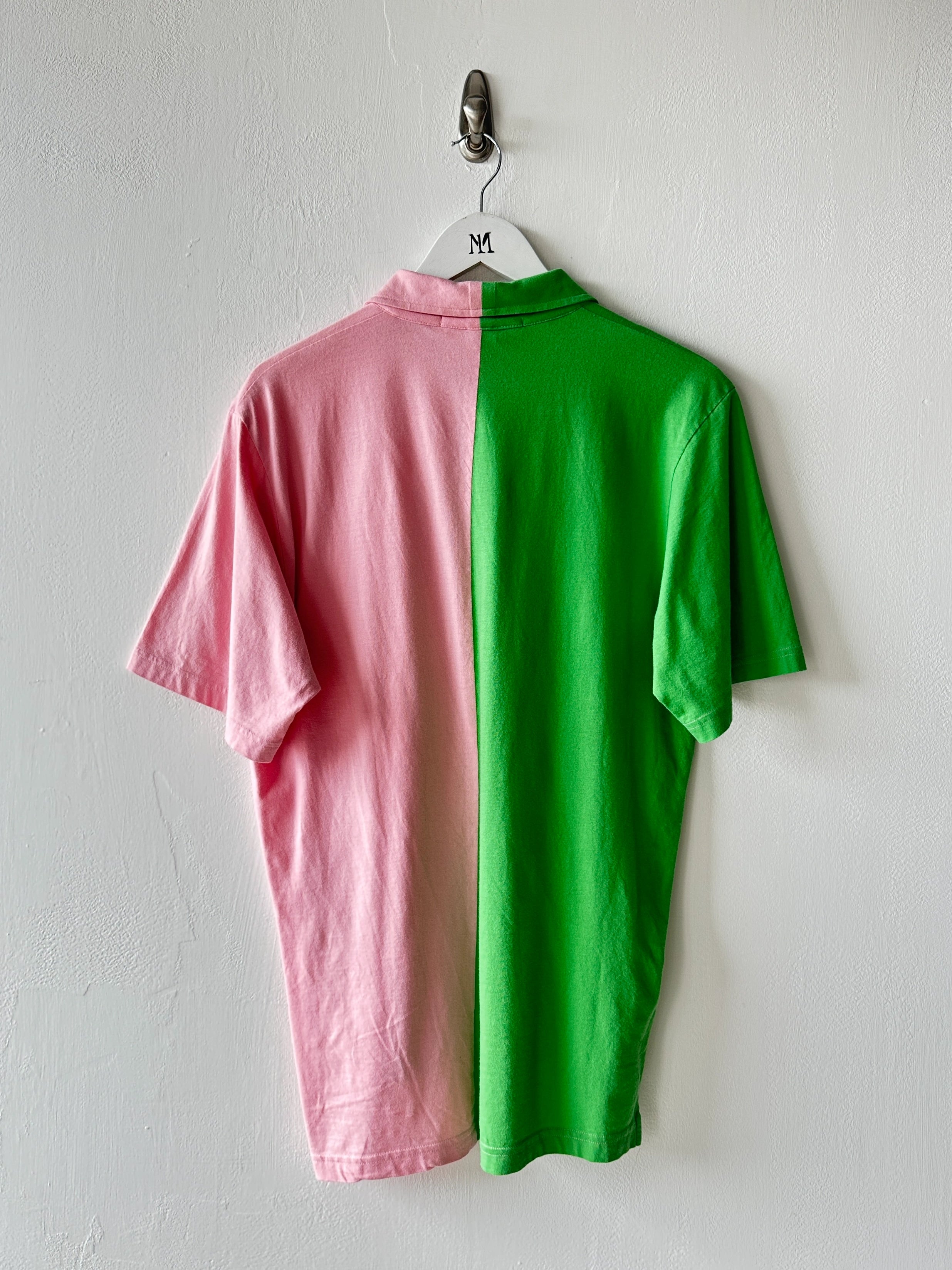 COMME DES GARÇONS - S/S 2005 TWO TONE POLO T-SHIRT