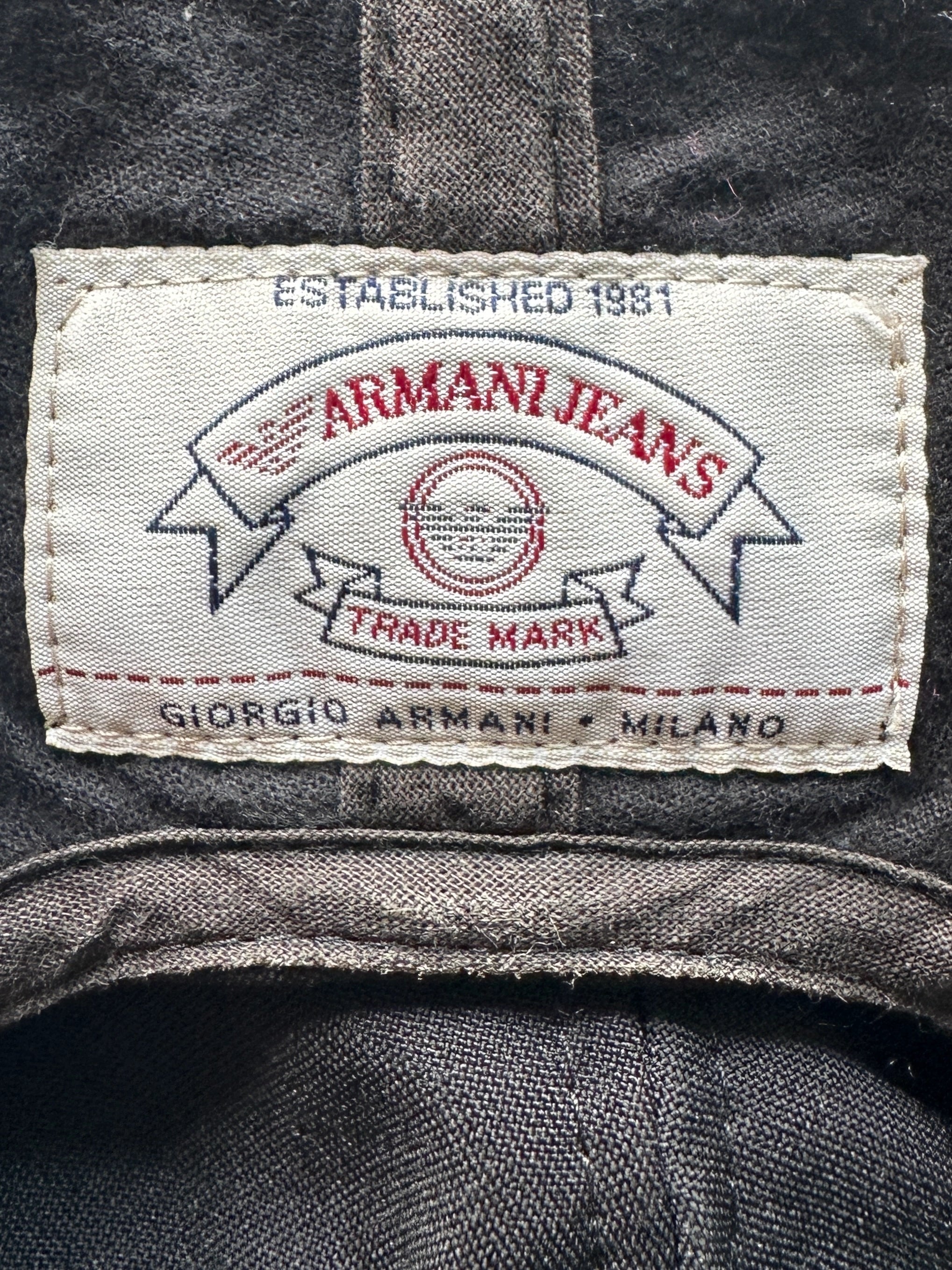 ARMANI JEANS - F/W 1997 EMBROIDERED LOGO FRONT CAP