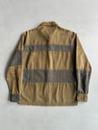 RYUICHIRO SHIMAZAKI - 1990s CONTRASTING WOOL BLOCK LONG SLEEVE SHIRT