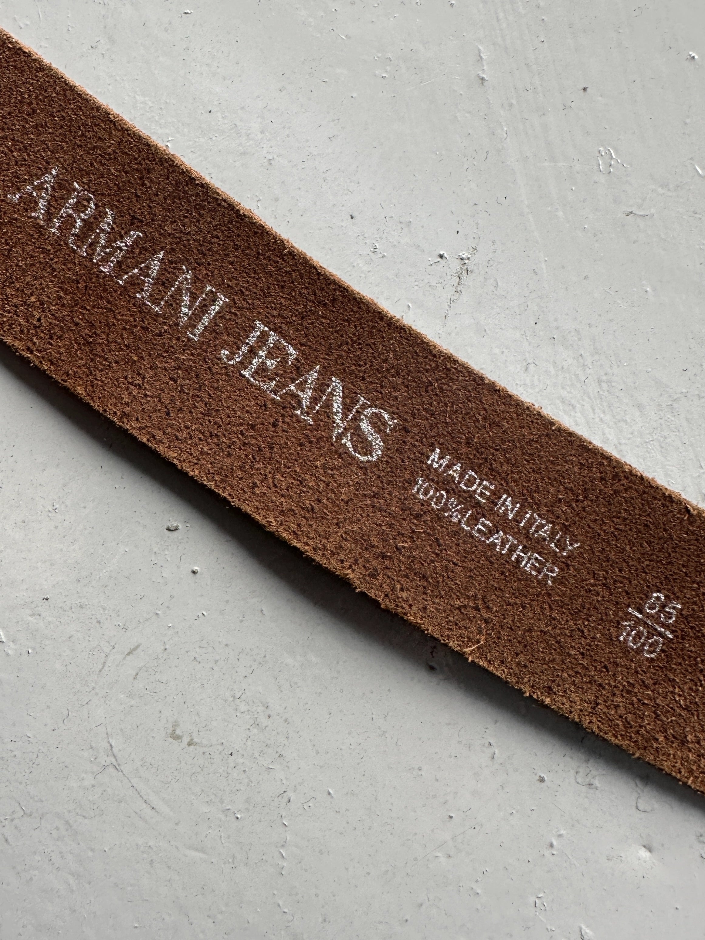 ARMANI JEANS - early 2000s SUEDE BELT