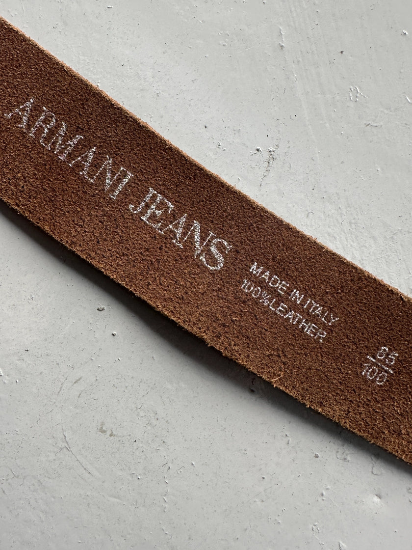 ARMANI JEANS - early 2000s SUEDE BELT