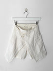 ISSEY MIYAKE PLANTATION - 1990s LINEN WRAP FRONT PANEL SHORTS