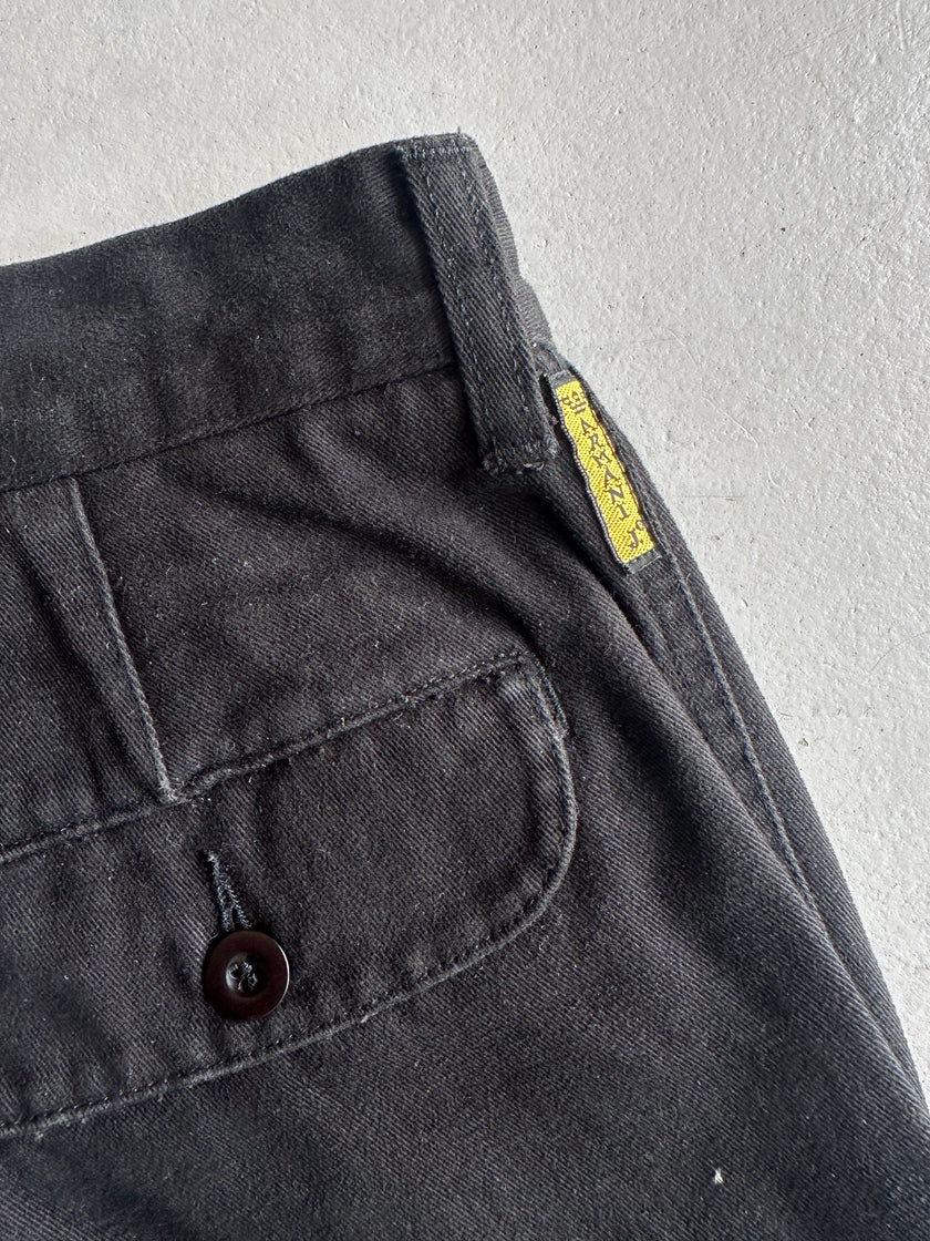 ARMANI JEANS - 1980s RELAXED FIT STONE WASHED TROUSERS