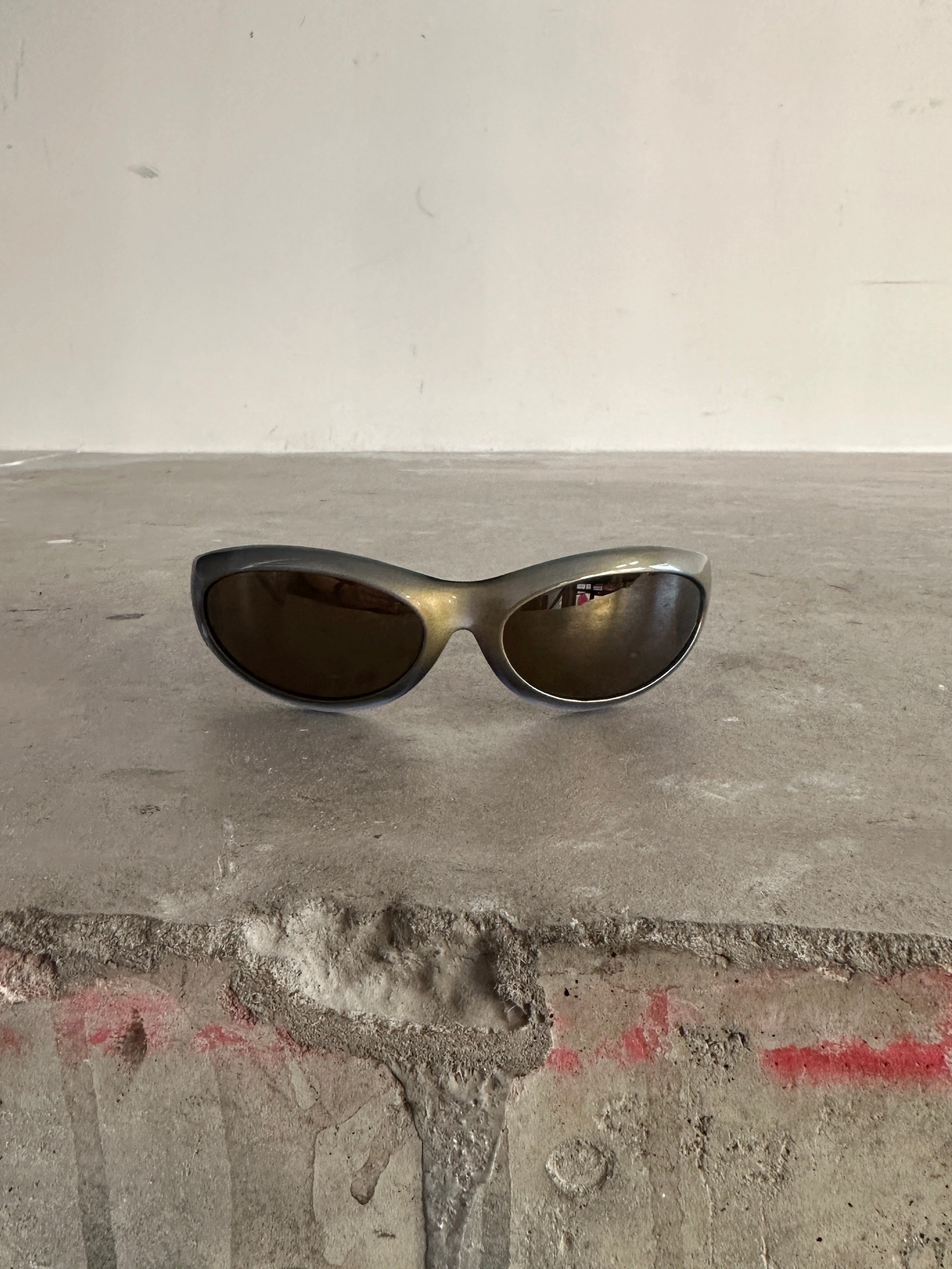 GIORGIO ARMANI -  1990s BIKER SUNGLASSES