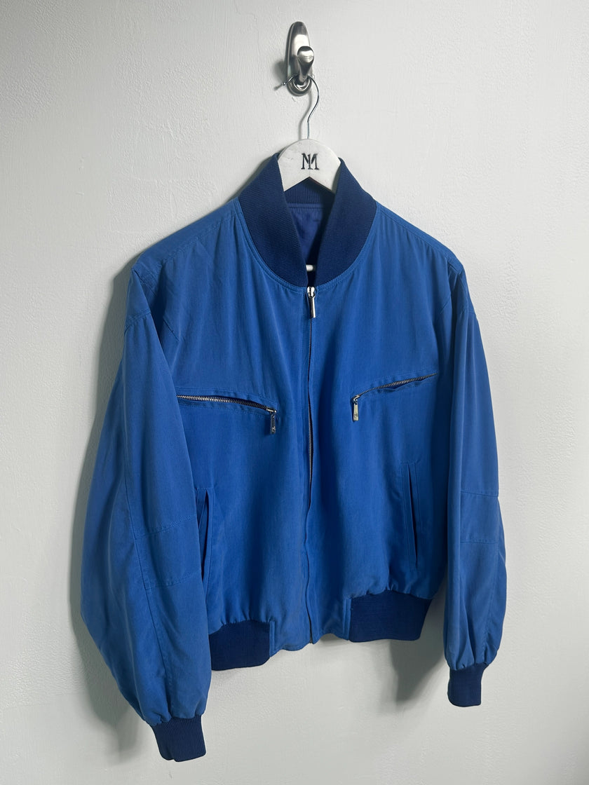 CLAUDE MONTANA - 1980s SILK BOMBER JACKET