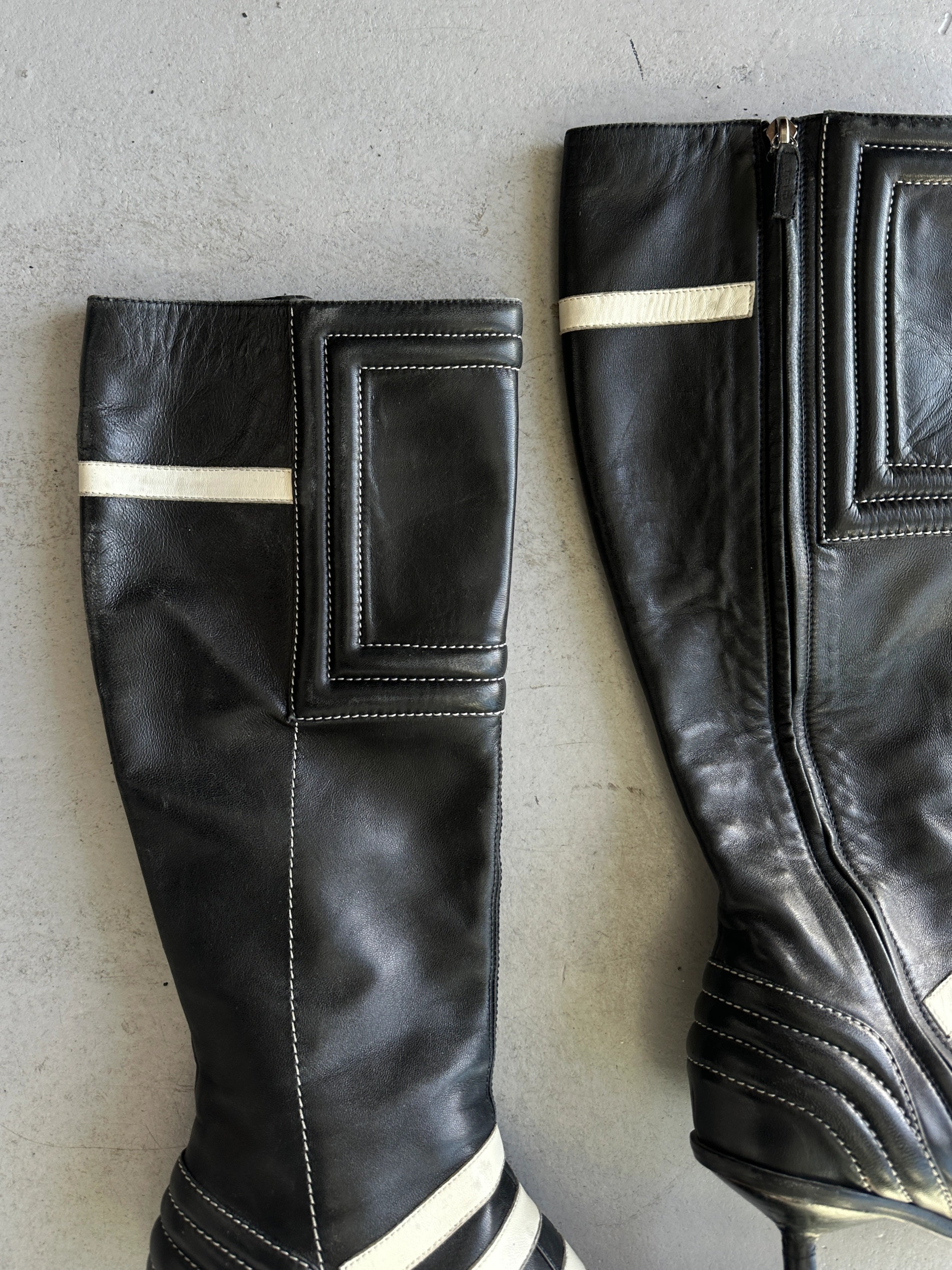 ETRO - F/W 2001 POINTED TOE KITTEN HEELS BOOTS