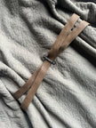 COP COPINE - 2000s RELAXED TEXTURED COAT WITH CROSSED DOUBLE LEATHER BELT