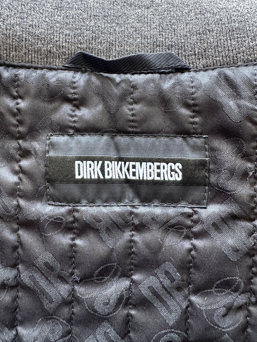 DIRK BIKKEMBERGS - 1990s SAMPLE BOTTLE NECK OVERSIZED BOMBER JACKET