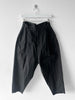 YOHJI YAMAMOTO Y'S - early 2000s MULTI BUTTON WAISTBAND CURVED TROUSERS