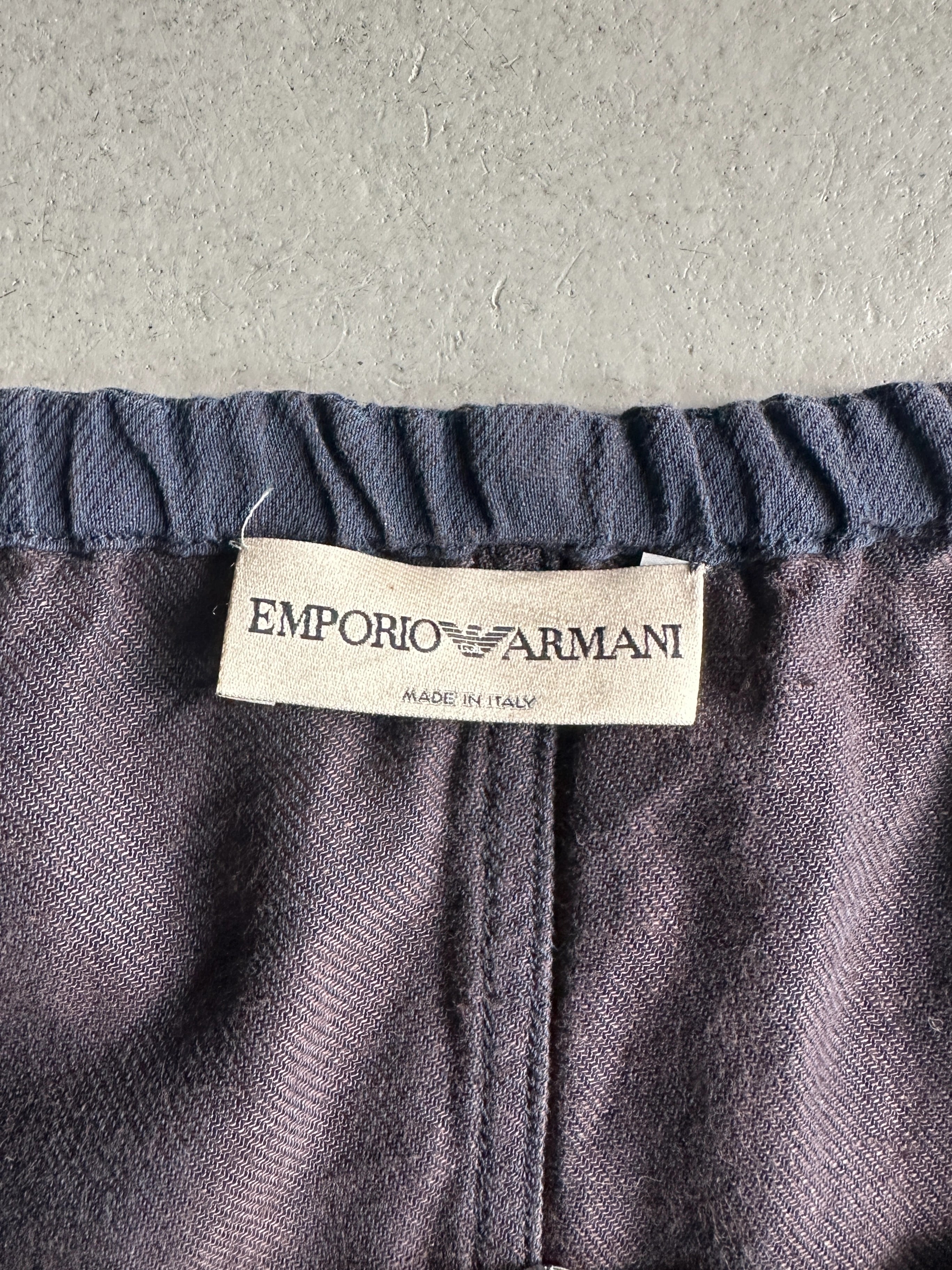 EMPORIO ARMANI - S/S 2003 CROP FIT ZIPPED LAYERED TOP