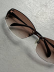 KATHARINE HAMNETT  - 1990s RIMLESS SUNGLASSES WITH EXPOSED BOLTS