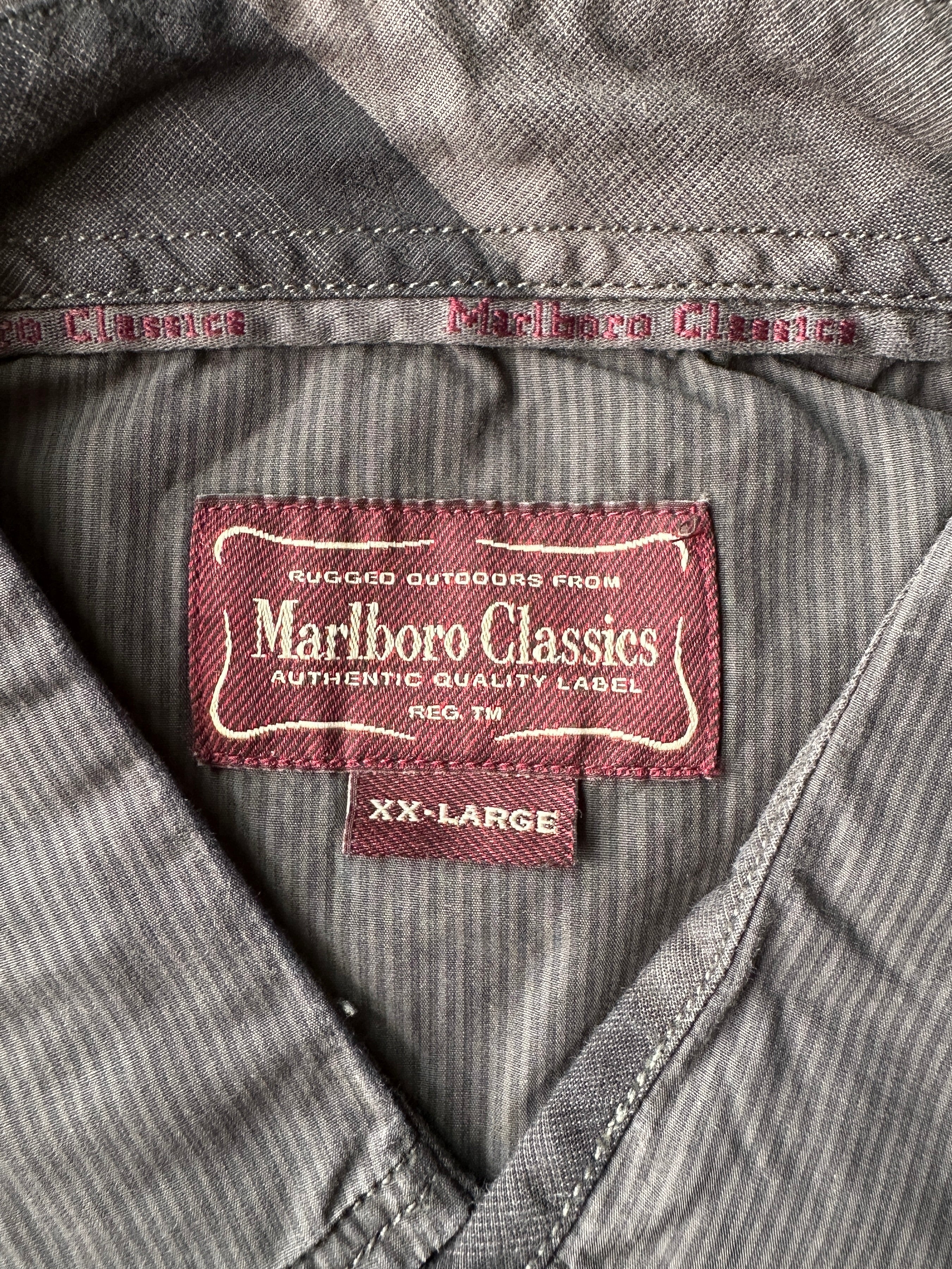 MARLBORO CLASSICS - 1990s STRIPED SHIRT