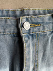 2000s DENIM MNI SKIRT WITH SIDE BUTTONING