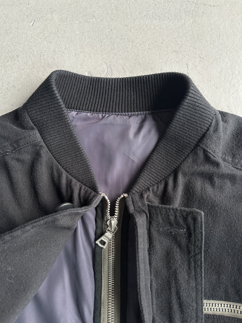 DRIES VAN NOTEN - F/W 2014 LAYERED JACKET WITH ZIP RUNNING FROM SLEEVE TO BACK