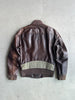 BIKKEMBERGS- 2000s CARGO LEATHER BOMBER JACKET