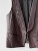 KATHARINE HAMNETT - 1990s LEATHER VEST