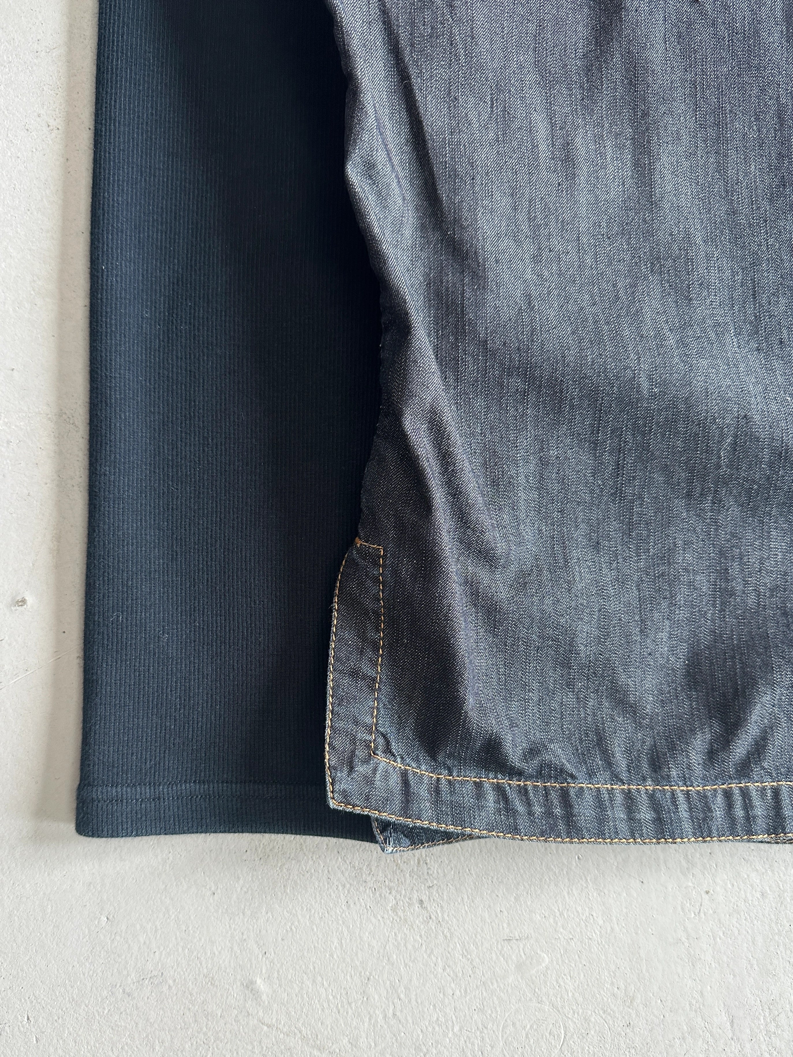BIKKEMBERGS - 2000s LAYERED DENIM SHIRT