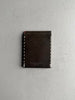 KATHARINE HAMNETT - 1990s LEATHER WALLET WITH STITCHING DETAILS