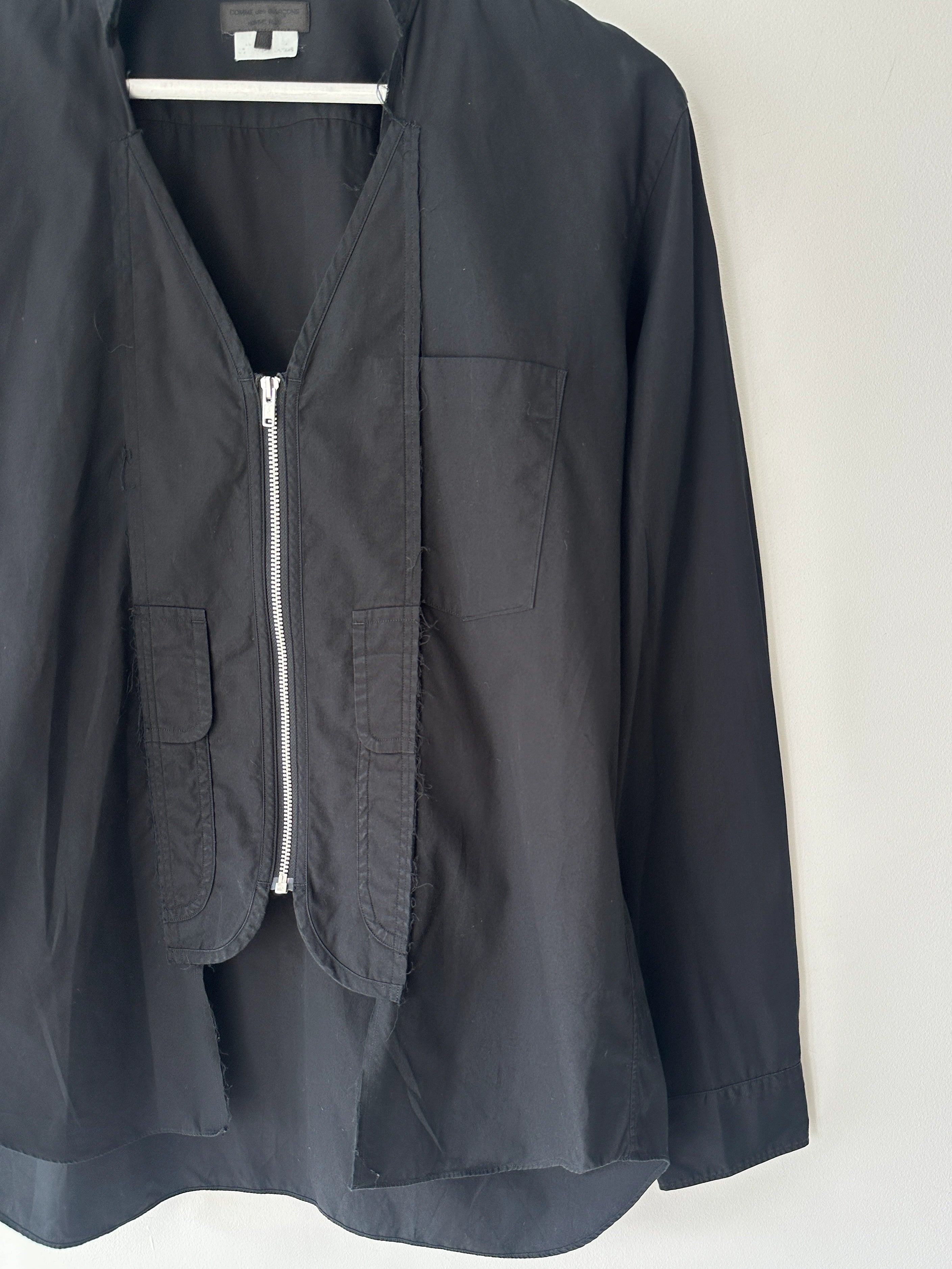 COMME DES GARÇONS - A/W 2017 DECONSTRUCTED ZIPPED SHIRT