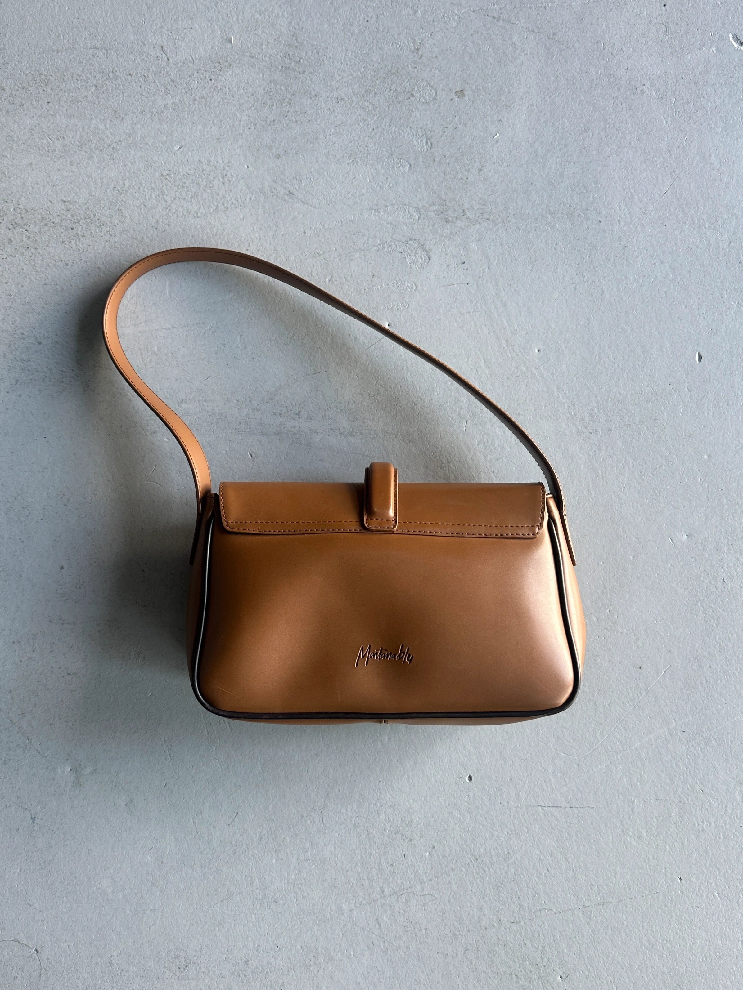 CLAUDE MONTANA - 1990s STRUCTURED SHOULDER BAG