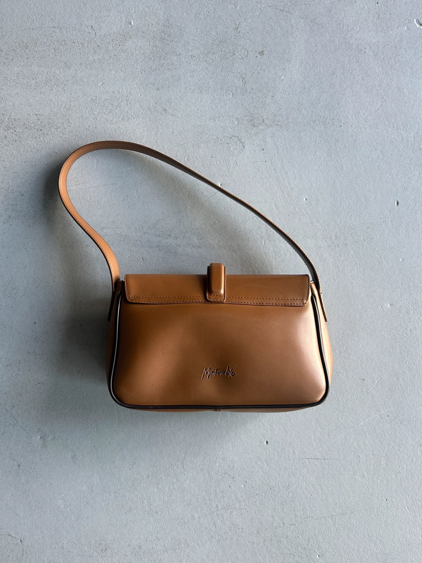 CLAUDE MONTANA - 1990s STRUCTURED SHOULDER BAG