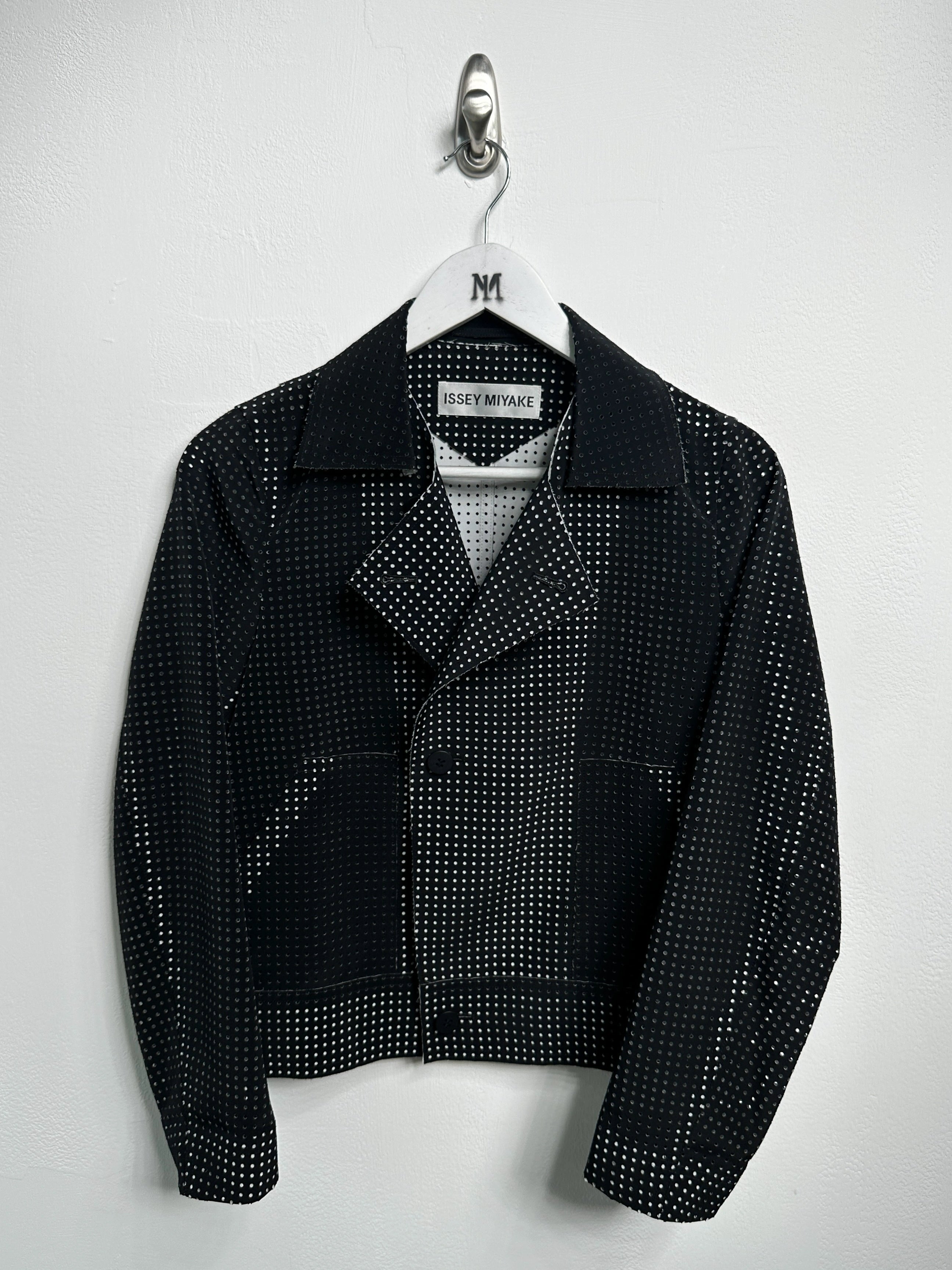 ISSEY MIYAKE - S/S 2014 LAYERED CONSTRUCTION PERFORATED JACKET