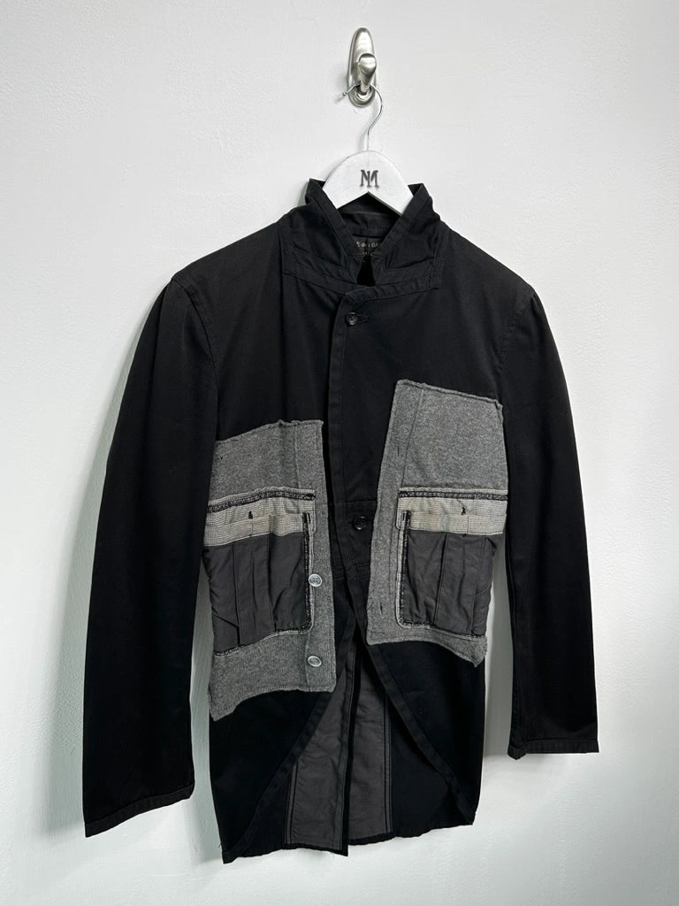 COMME DES GARÇONS - S/S 2010 DECONSTRUCTED PATCHWORK LONG BLAZER