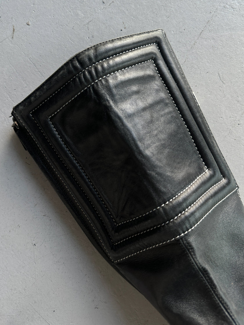 ETRO - F/W 2001 POINTED TOE KITTEN HEELS BOOTS