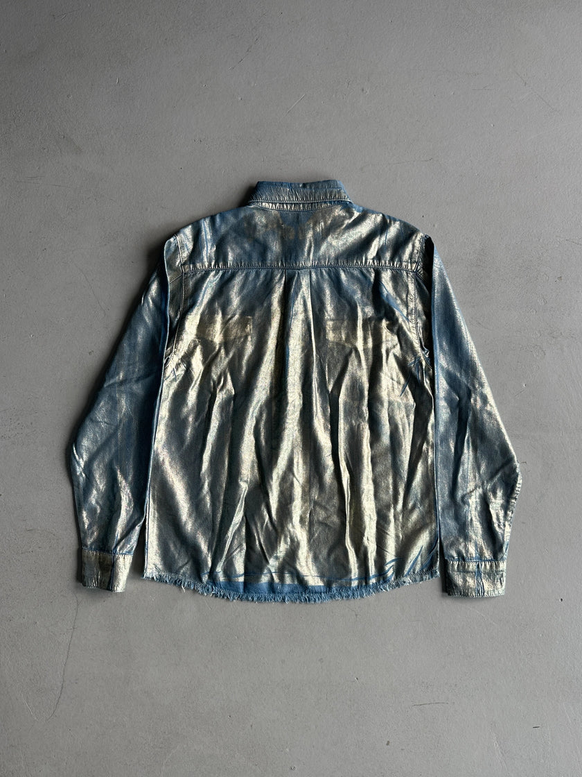 ICEBERG - 2000s METALLIC COATING SHIRT