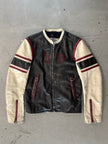 DIESEL- 1990s LEATHER BIKER JACKET