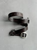 GIANFRANCO FERRÉ - 1990s LEATHER BELT WITH GEOMETRIC METAL CONNECTORS