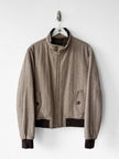 ITALIAN LABEL - 1990s HERRINGBONE BOMBER JACKET