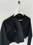 YOHJI YAMAMOTO - S/S 2014 CROPPED JACKET WITH SCULPTURAL LAPELS