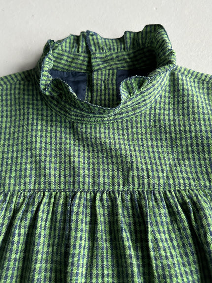 MISSONI - 1990s GINGHAM FLARED DRESS