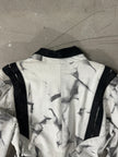 1980s MARBLE PRINT LEATHER JACKET