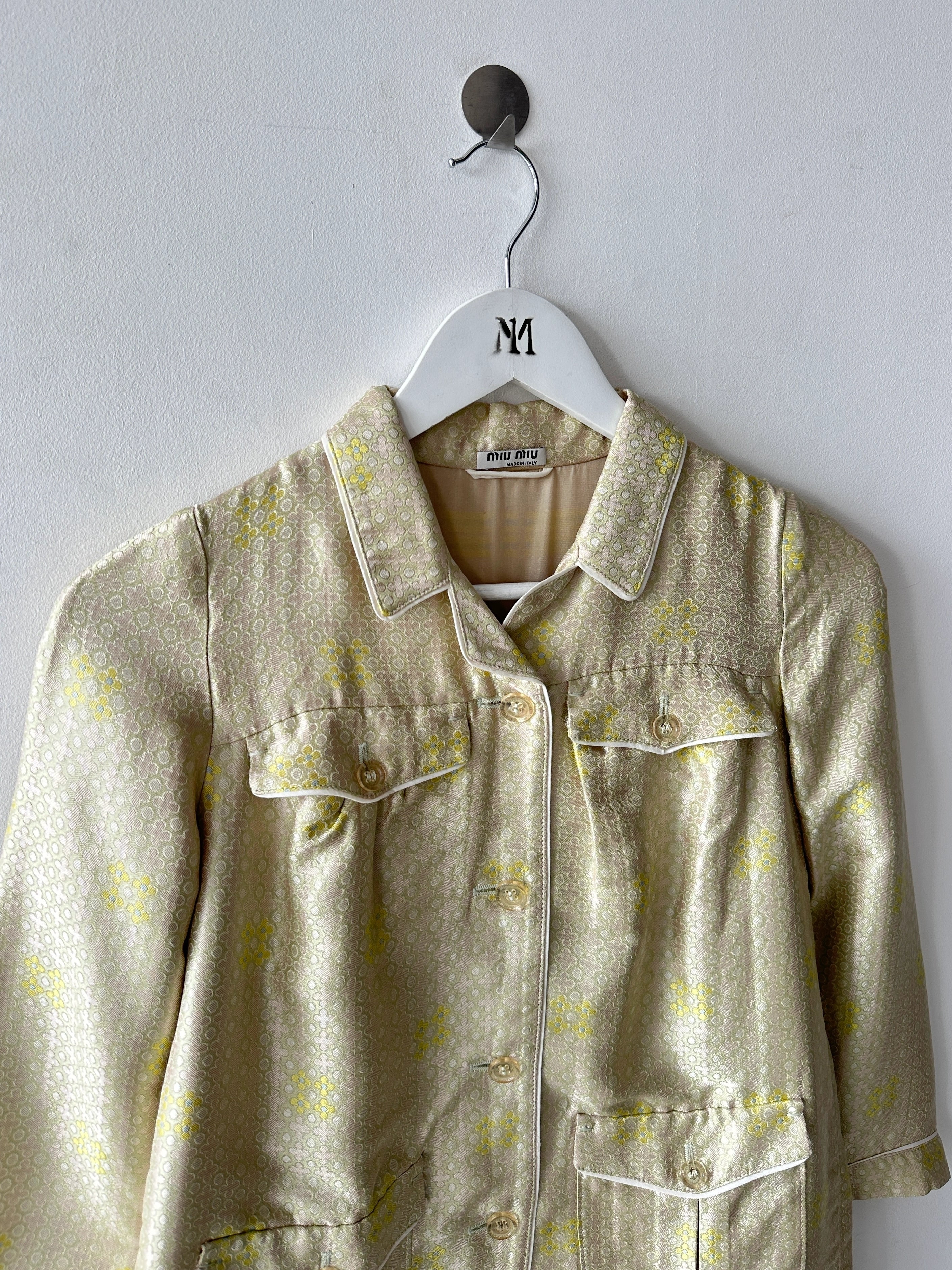 MIU MIU - RESORT 2008 FLORAL JACQUARD JACKET