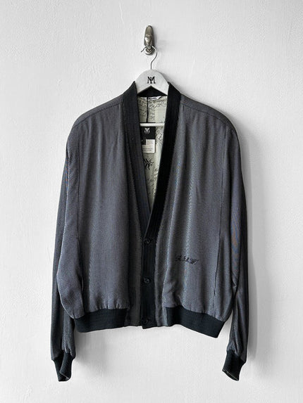 ITALIAN LABEL 1980s PINSTRIPED BLOUSON JACKET